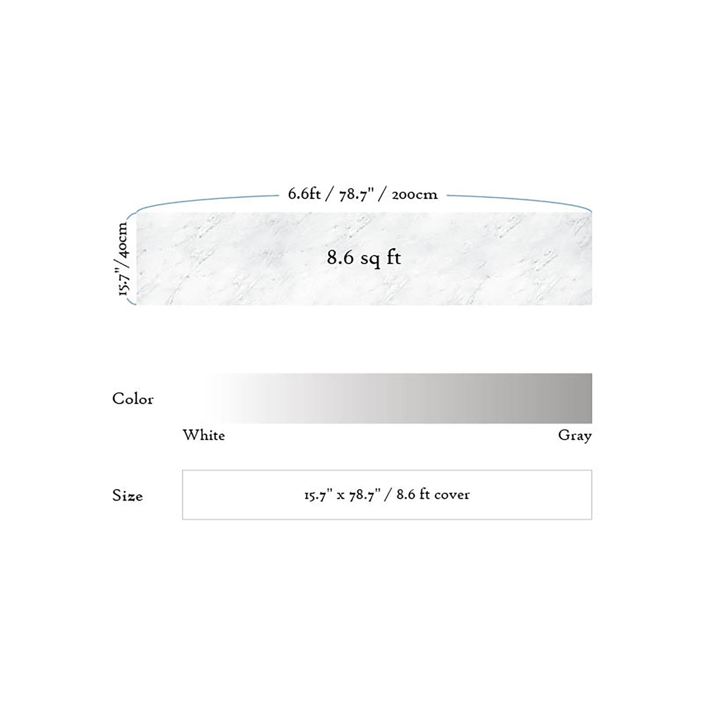 Marble White Gray High Gloss Paper