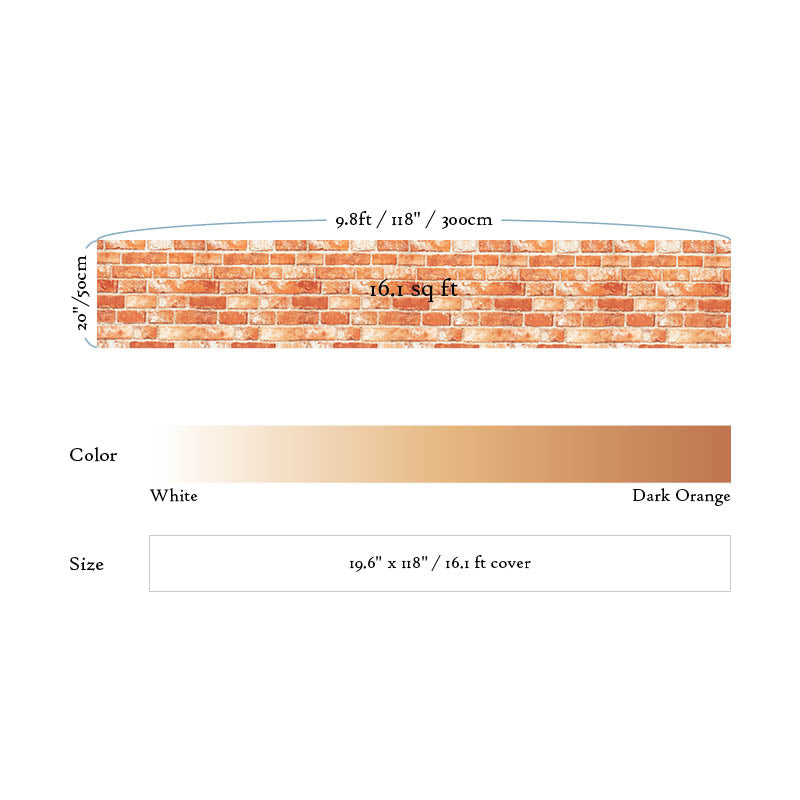 Brick Pattern Slight, Red Light Wallpaper