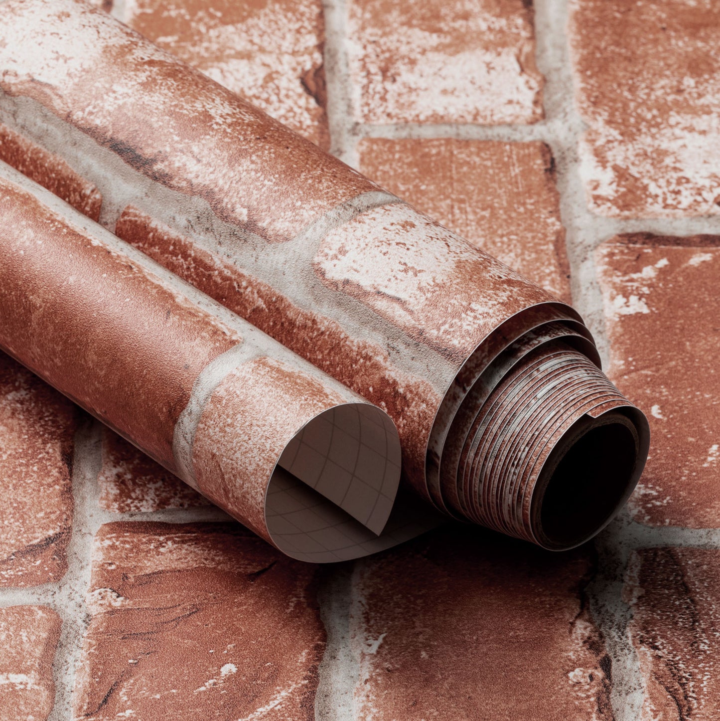 Brick Pattern Slight, Red Dark Wallpaper