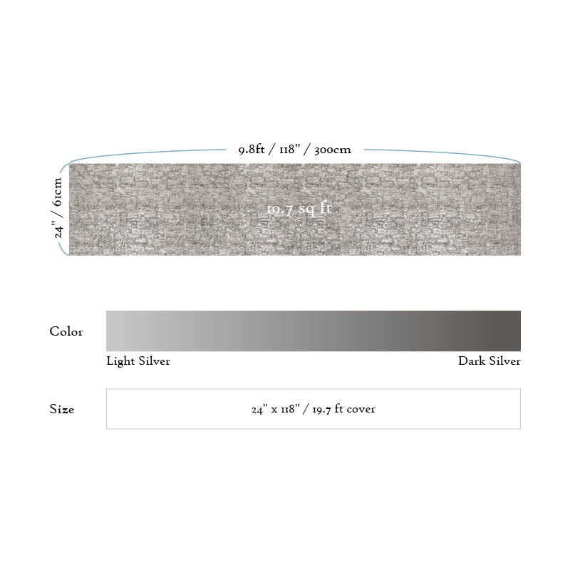 Textured Metallic Silver Paper