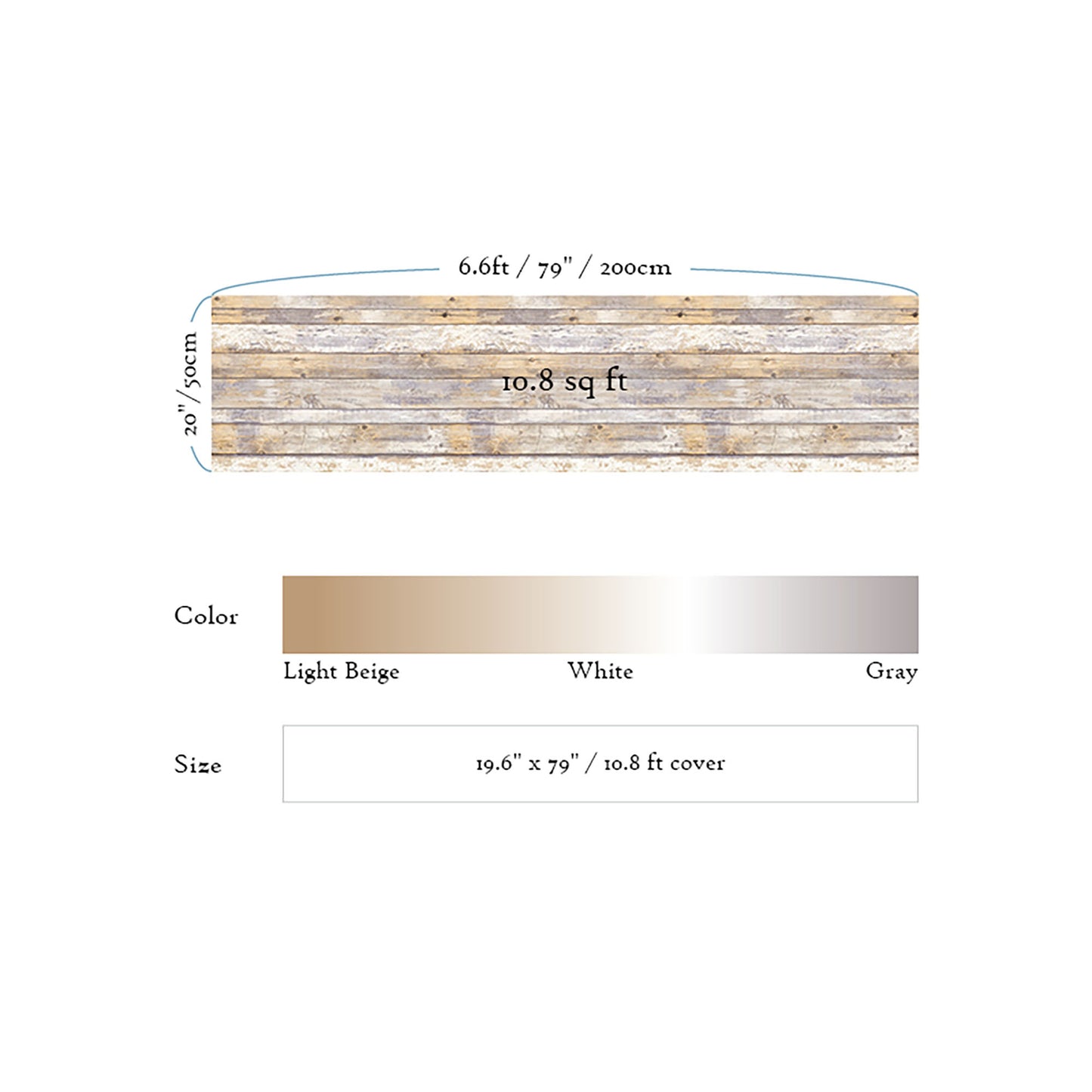 Distressed Wood Light Texture, Light Brown Panel Wallpaper