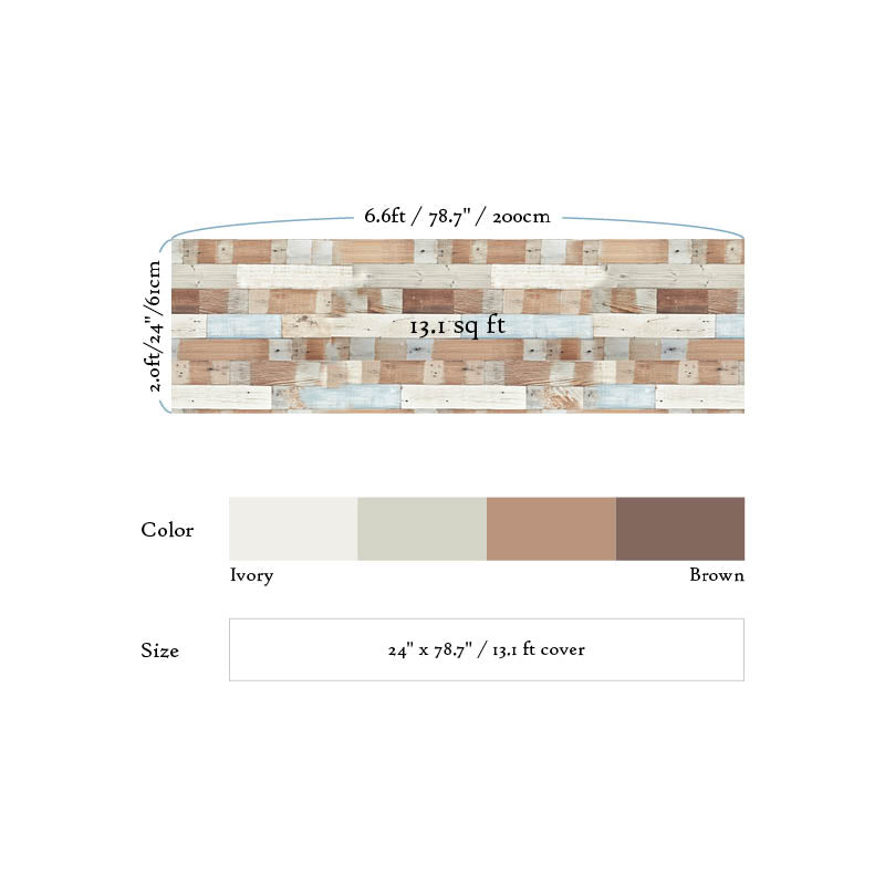Wood Panel Gray Brown White Wallpaper
