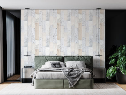 Vintage Herb Wood Panel Pattern Self-adhesive Peel-stick Wallpaper