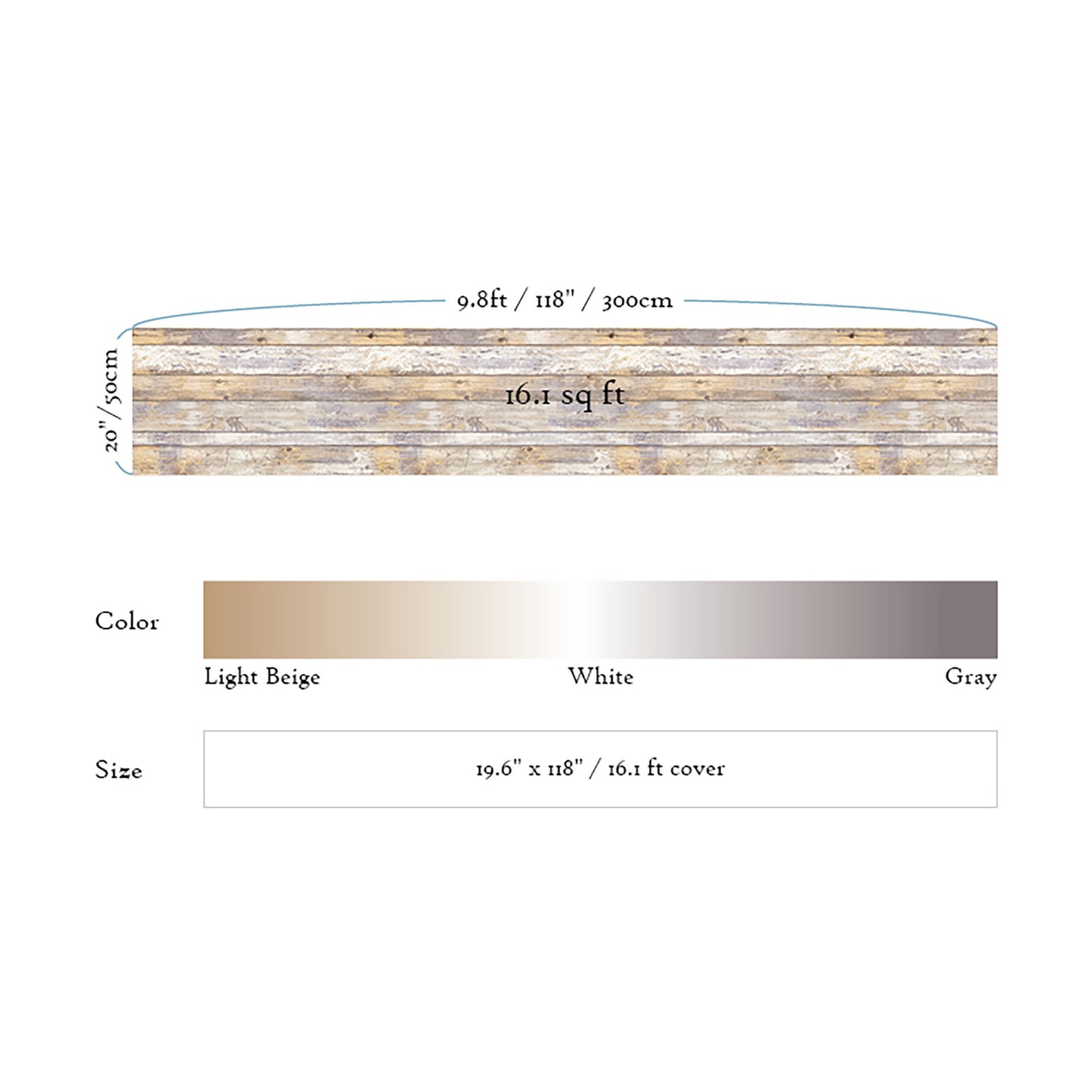 Distressed Wood Light Texture, Light Brown Panel Wallpaper