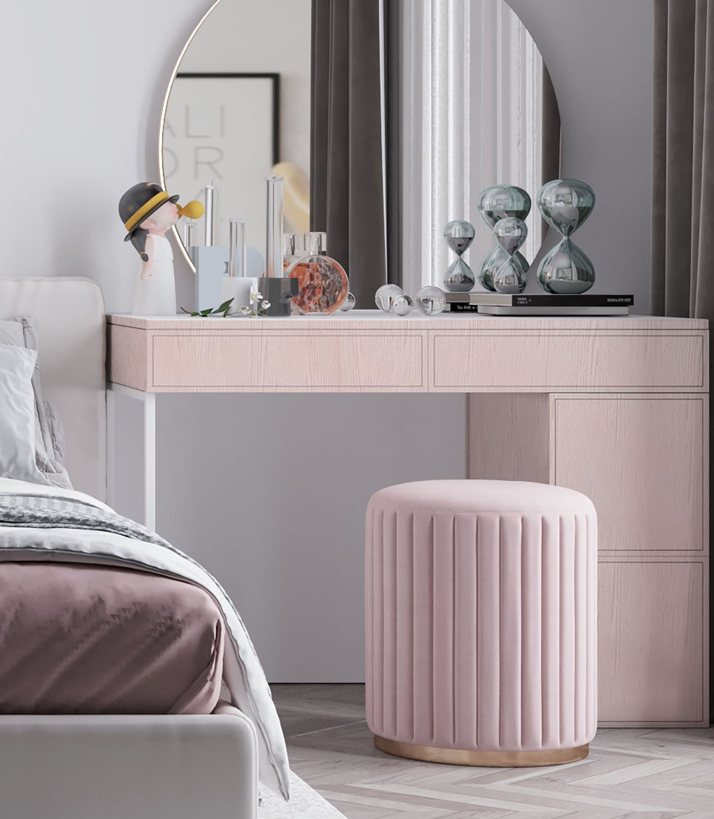 Wood Pattern Light Texture, Pink Wallpaper