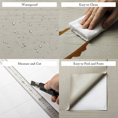 Wood Pattern Light Texture, Light Gray Wallpaper