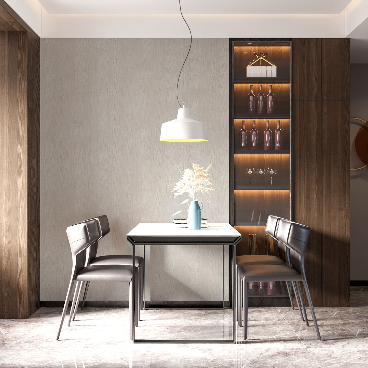 Wood Pattern Light Texture, Light Gray Wallpaper