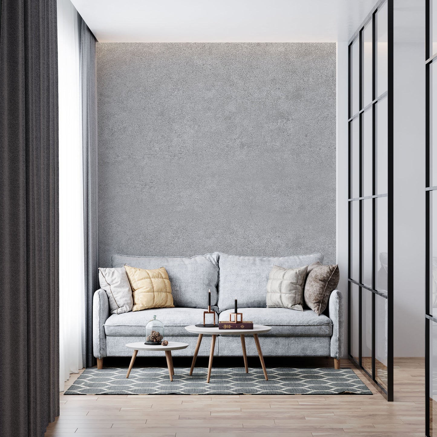 Stained Concrete Concrete Texture, Light Gray Wallpaper