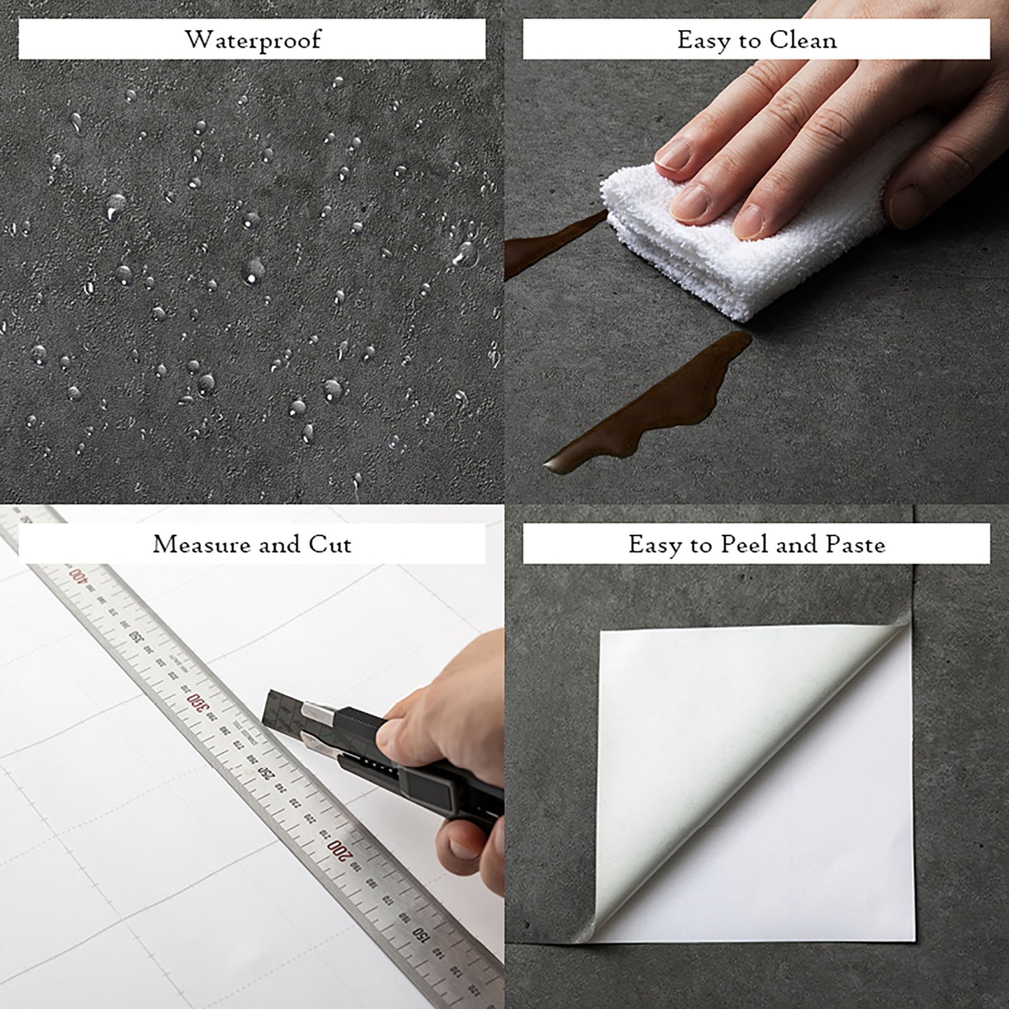 Stained Concrete Concrete Texture, Dark Gray Wallpaper