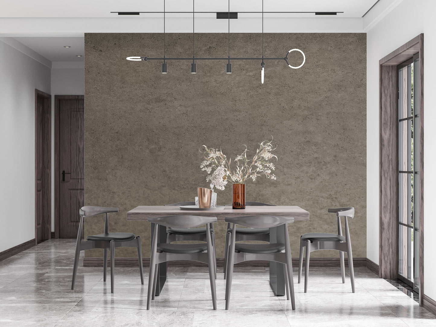 Stained Concrete Concrete Texture, Warm Gray Wallpaper