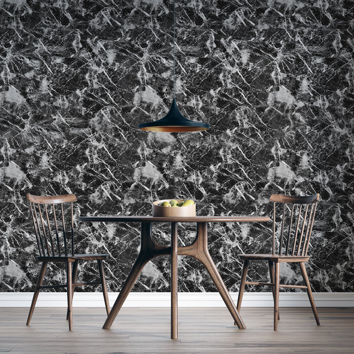 Marble Black High Gloss Paper – Very Berry Sticker