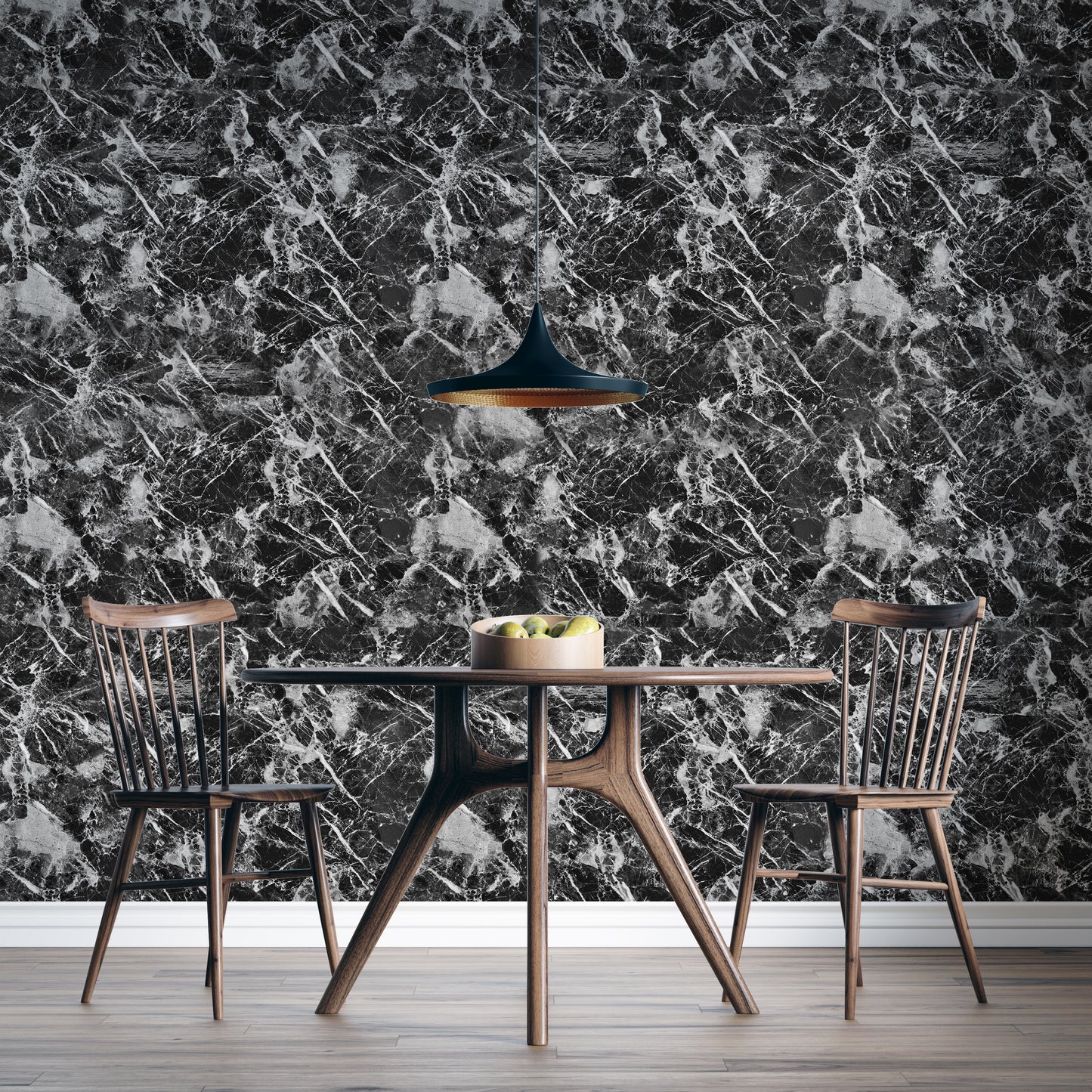 Marble Black High Gloss Paper