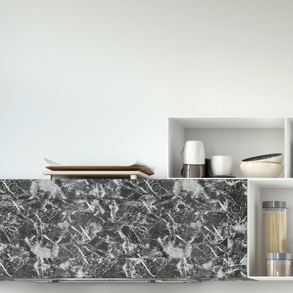 Marble Black High Gloss Paper