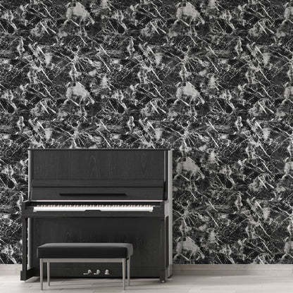 Marble Black High Gloss Paper