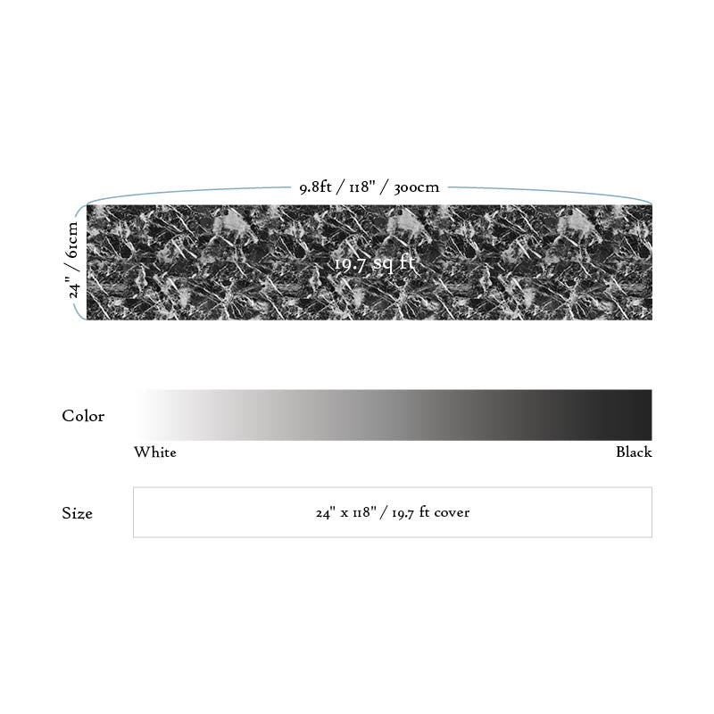 Marble Black High Gloss Paper