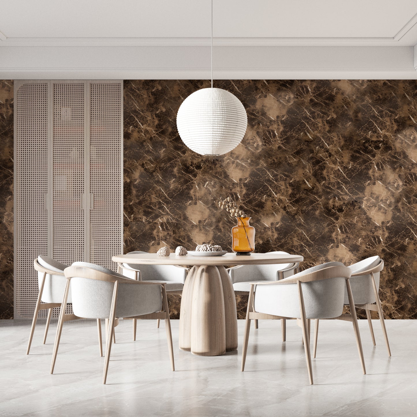 Marble Extra Brown High Gloss Paper