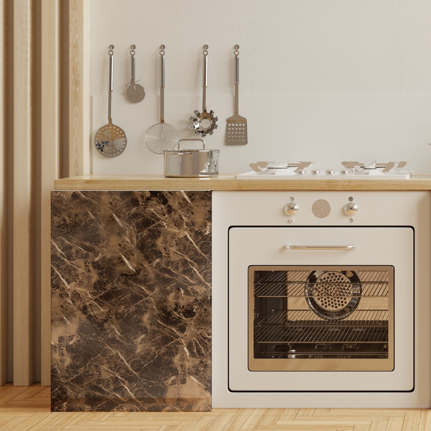 Marble Brown High Gloss Paper