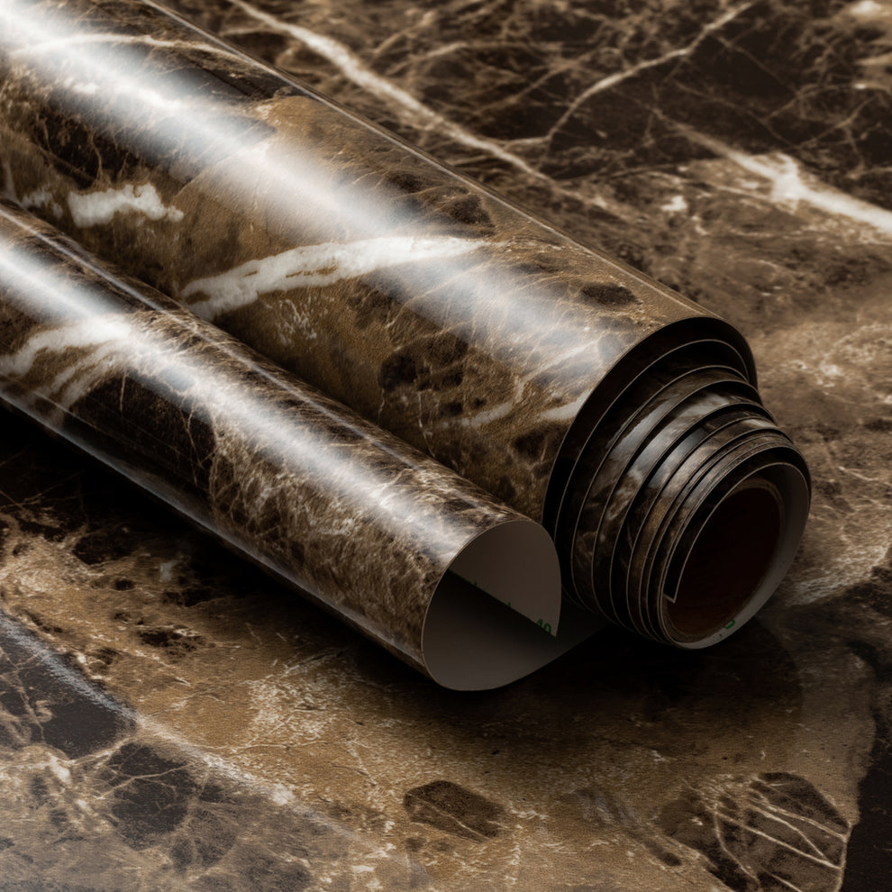 Marble Extra Brown High Gloss Paper – Very Berry Sticker