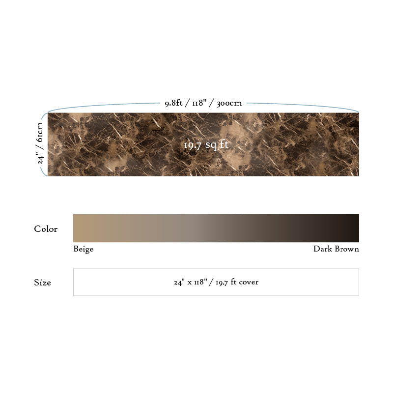 Marble Brown High Gloss Paper