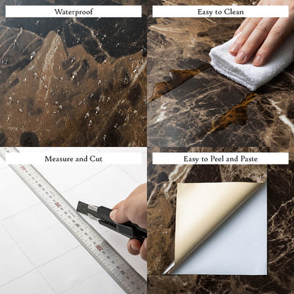 Marble Extra Brown High Gloss Paper